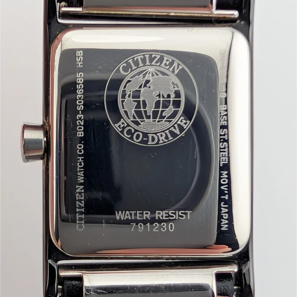 Citizen Axiom Eco-Drive B023-S036585 Women's Watch Pinstripe Dial 18mm